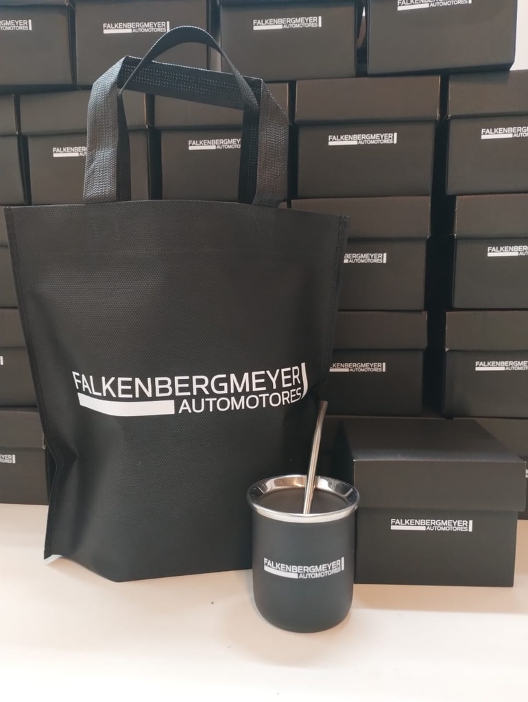 Set de Mate C/caja + Bolsa FALKEN AUTOMOTORES