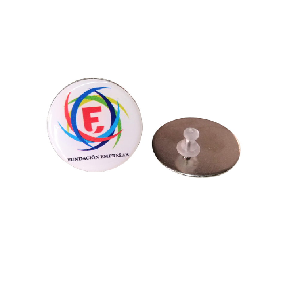Pin Publicitario Metalico Dome Full Color! 30mm