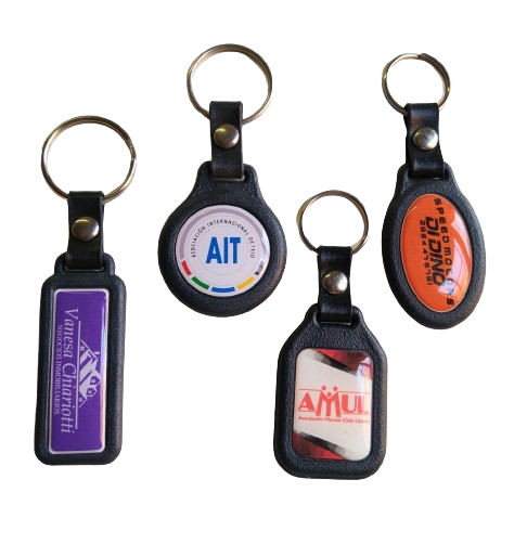 Llavero Plástico C/Doble Dome. Varios Formatos